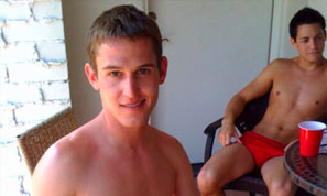 Johnny Rocket on Brent Corrigan Set