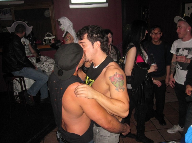 Gay boobs interview party