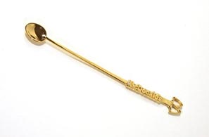 Just Another Rich Kid, 18k Gold and Bronze Coke Spoon