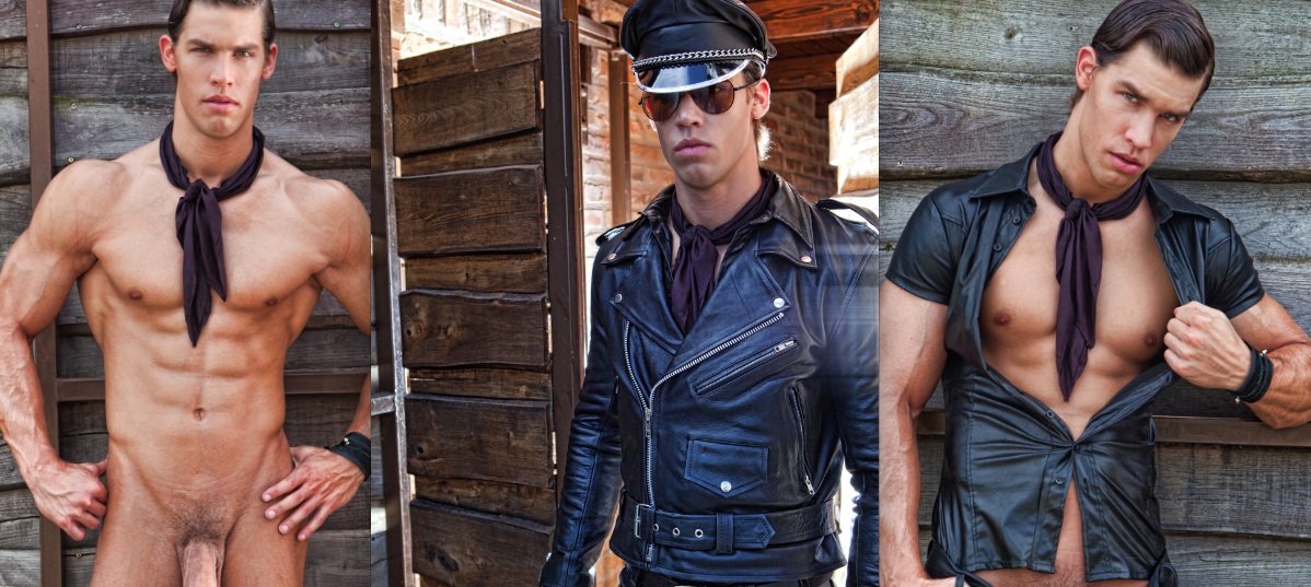 18. Kris Evans + Leather Daddy Outfit = Good. 