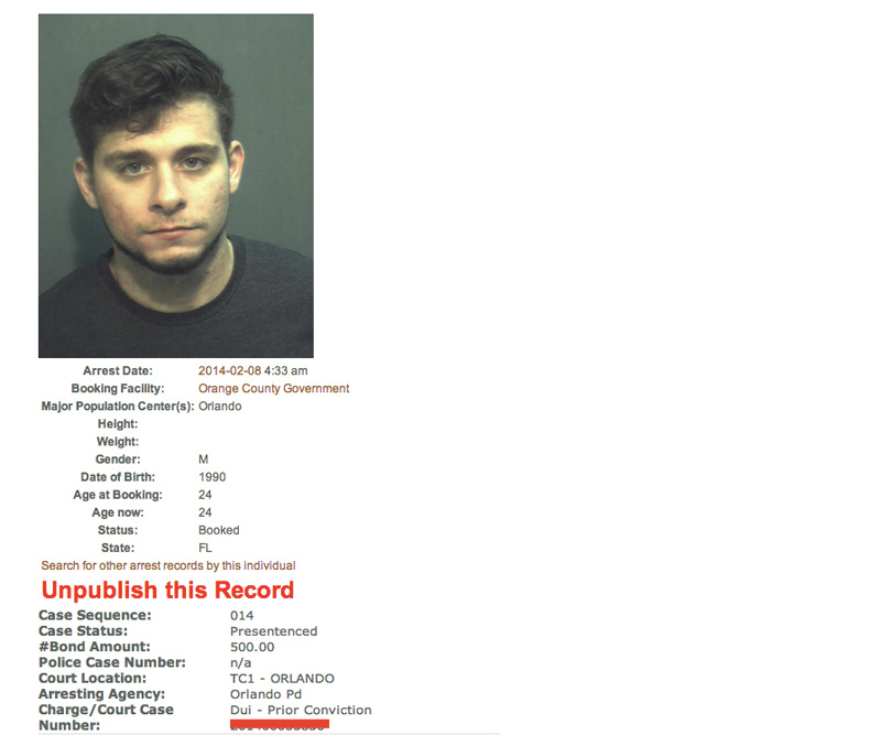 AJ Monroe Gets Another DUI; Florida Keeps Giving His License Back ...