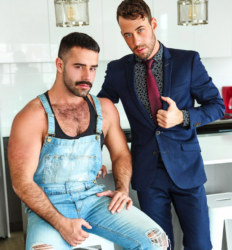 Real estate agent Jake Porter jumps into overdrive to seal the deal with French Canadian twunk Peter Pounder by licking his toes and his dick before grinding on him as hard as he can.