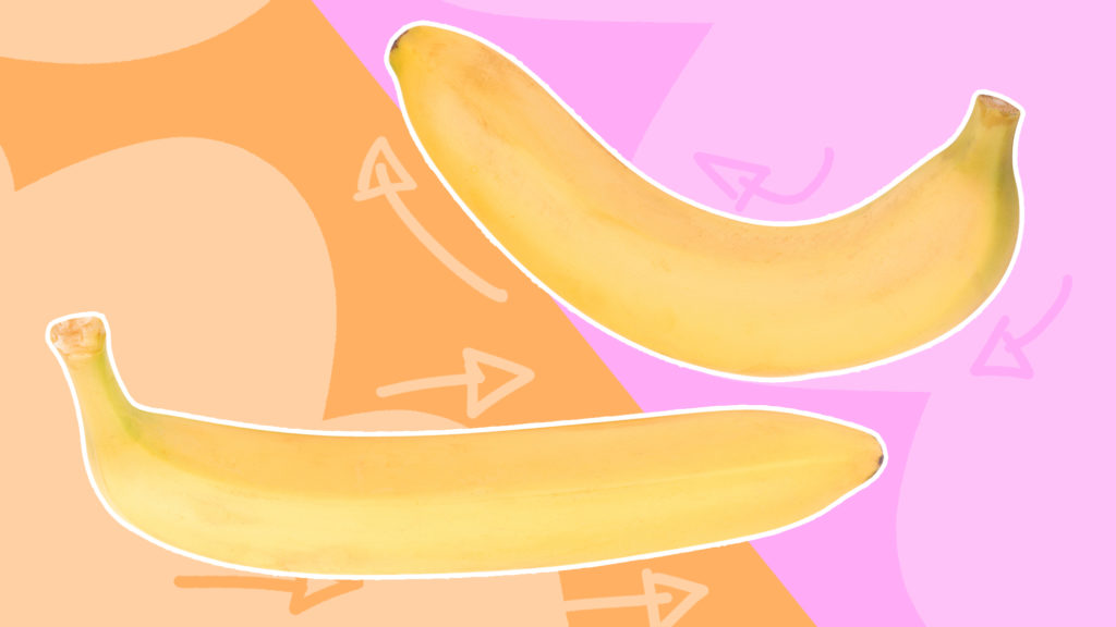 curved straight penis banana