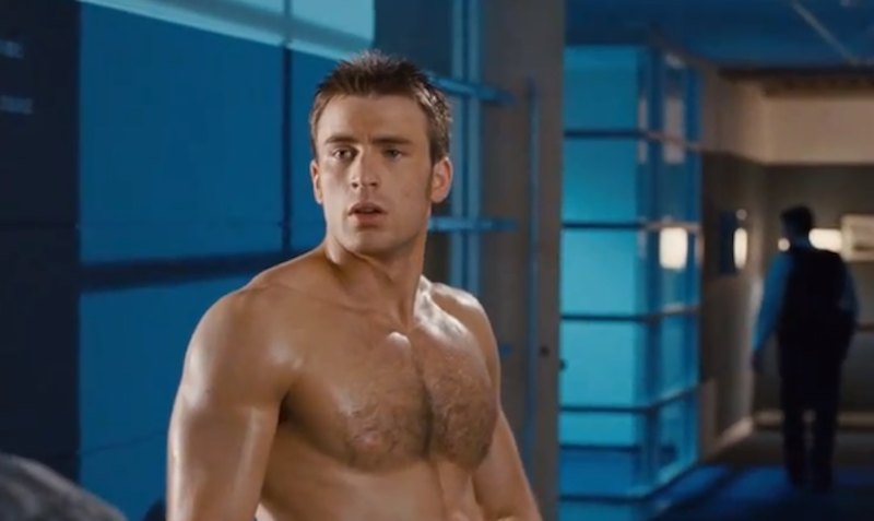 CHRIS EVANS SHIRTLESS