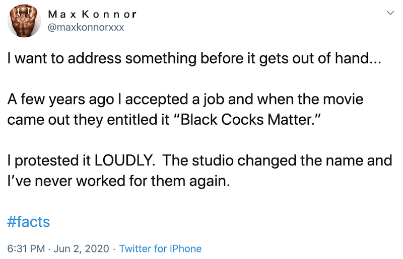 MAX KONNOR BLACK COCKS MATTER