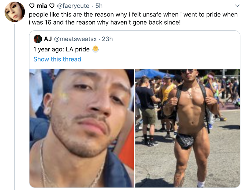 public nudity gay pride