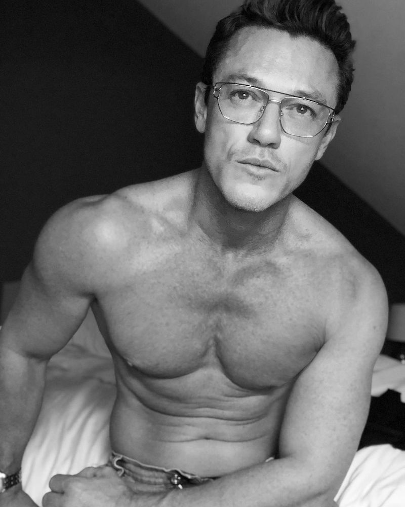 Luke Evans shirtless